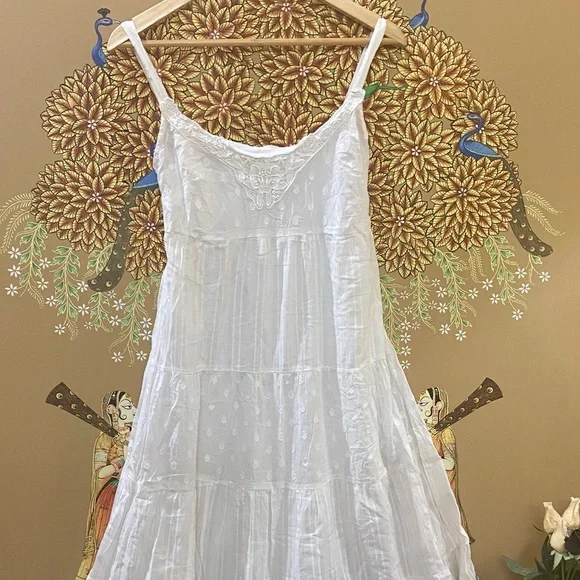 White Shoulder Strap Dress. Size - S - Picture 3 of 12